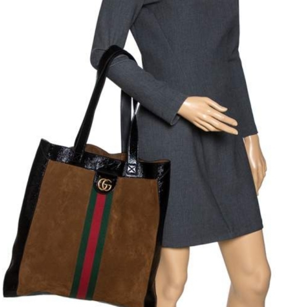 Gucci Black and Brown Tote Bag - Picture 15 of 15